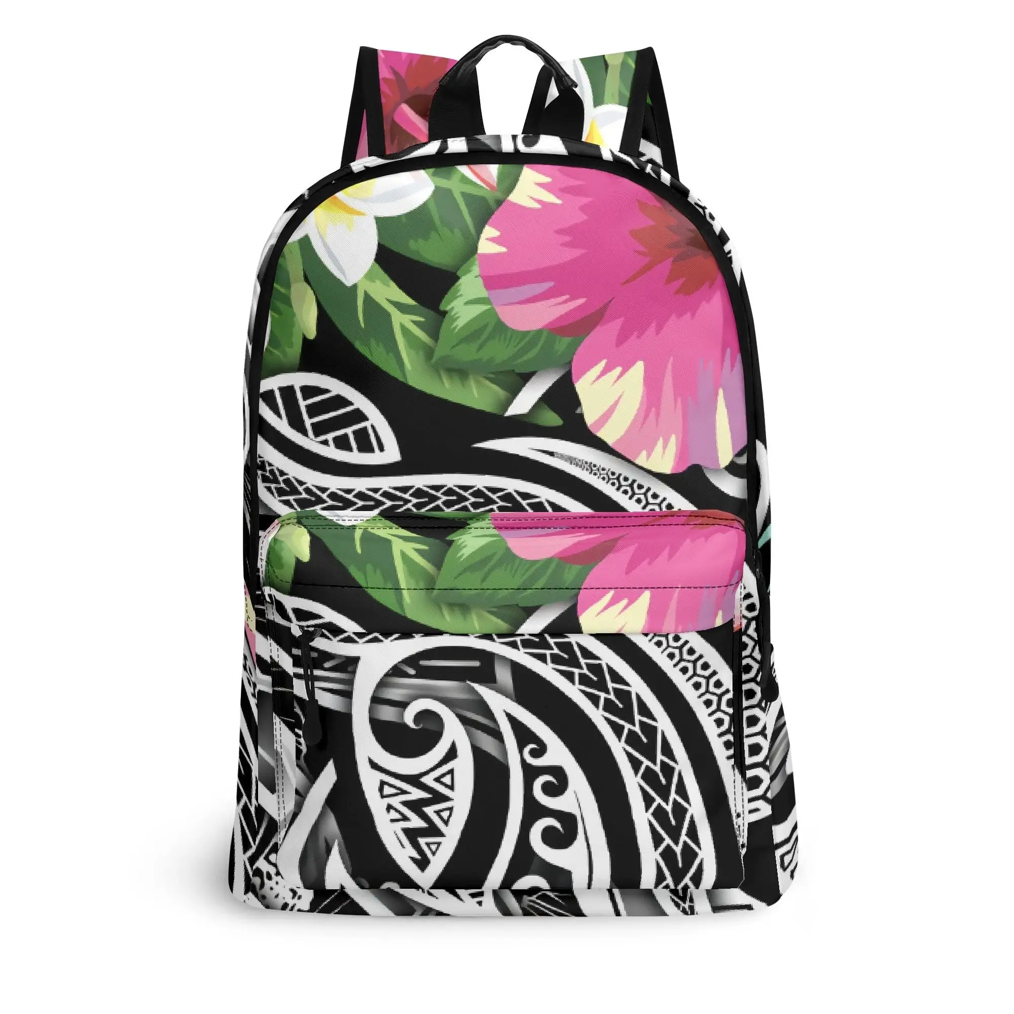 

Flower Customization Travel Polynesian Hiking Men'S Backpack Twill Leather Backpack Computer Bag Travel Men'S Bag Design Samoan