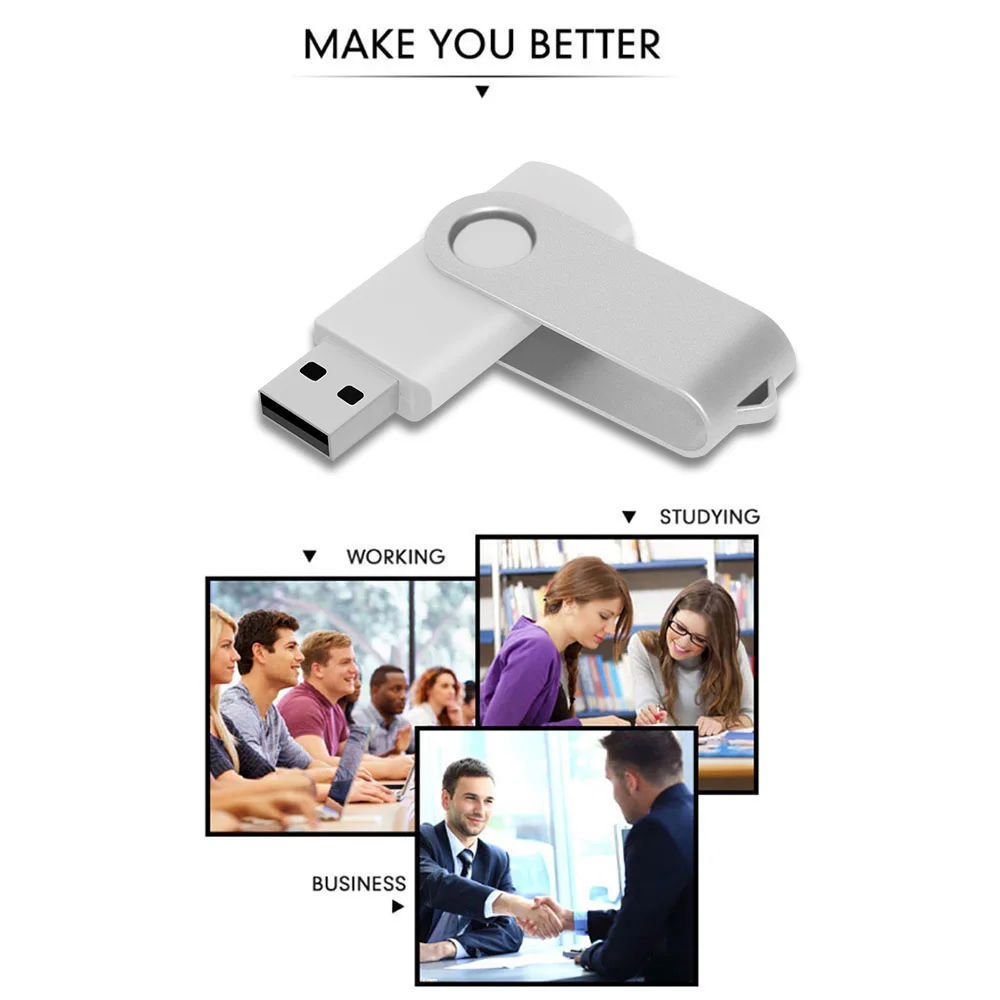 50 unids/lote unidad Flash Usb de Metal 128GB Pendrive 64gb Cle Memoria Usb Stick de alta velocidad 32GB 16GB 4GB Pen Drive logotipo personalizado gratis