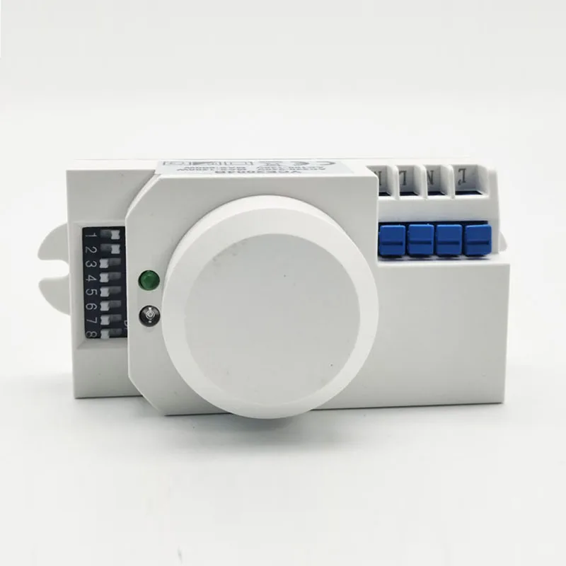 360 Degree DC 12V 24V Microwave Sensor Light Switch Induction Motion Sensor with Dry Contact Signal Output for Home Automation