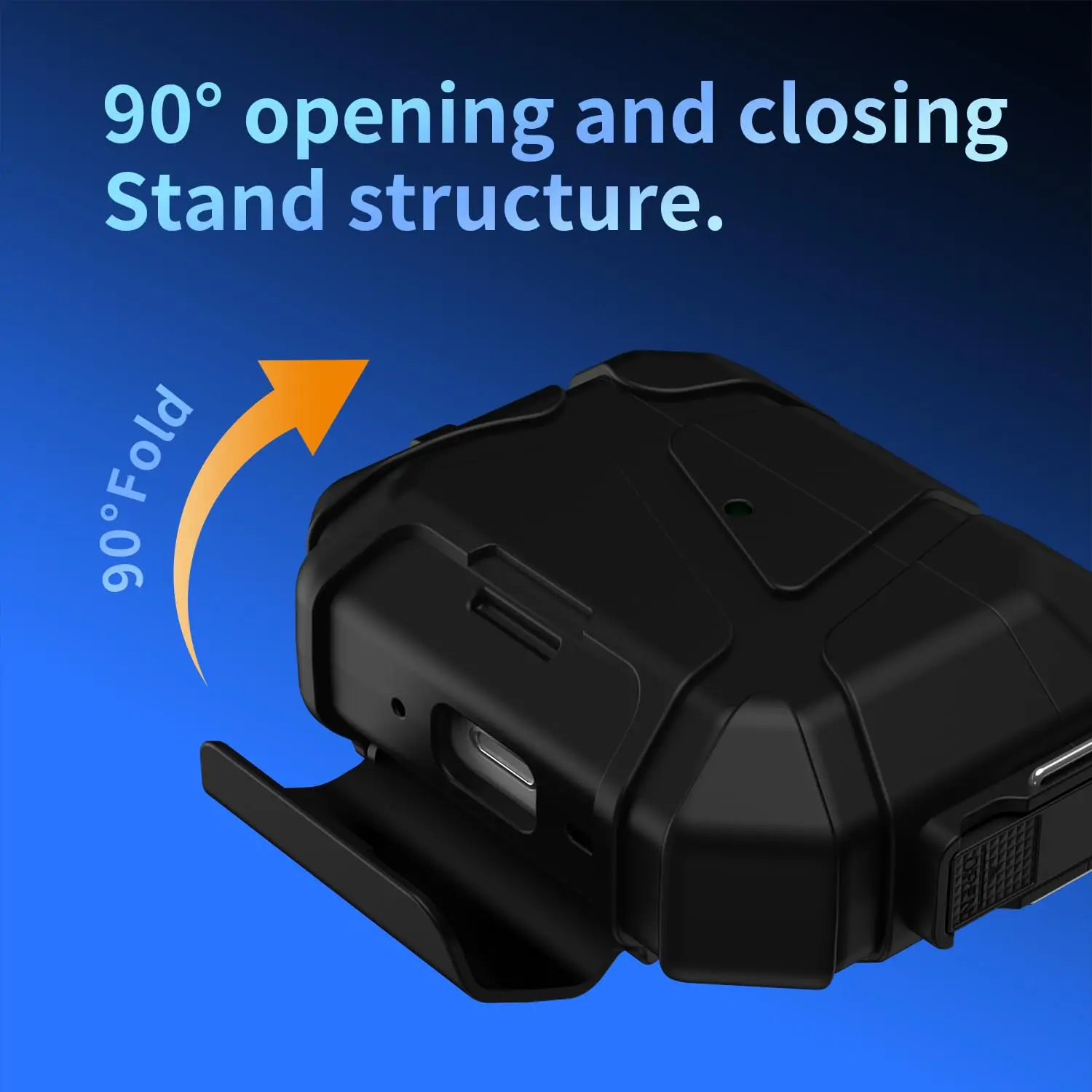 Lock Earphone Case For AirPods Pro 3 with Carabiner and Invisible Stand Military Armor Design Shockproof Cover For AirPods Pro 3