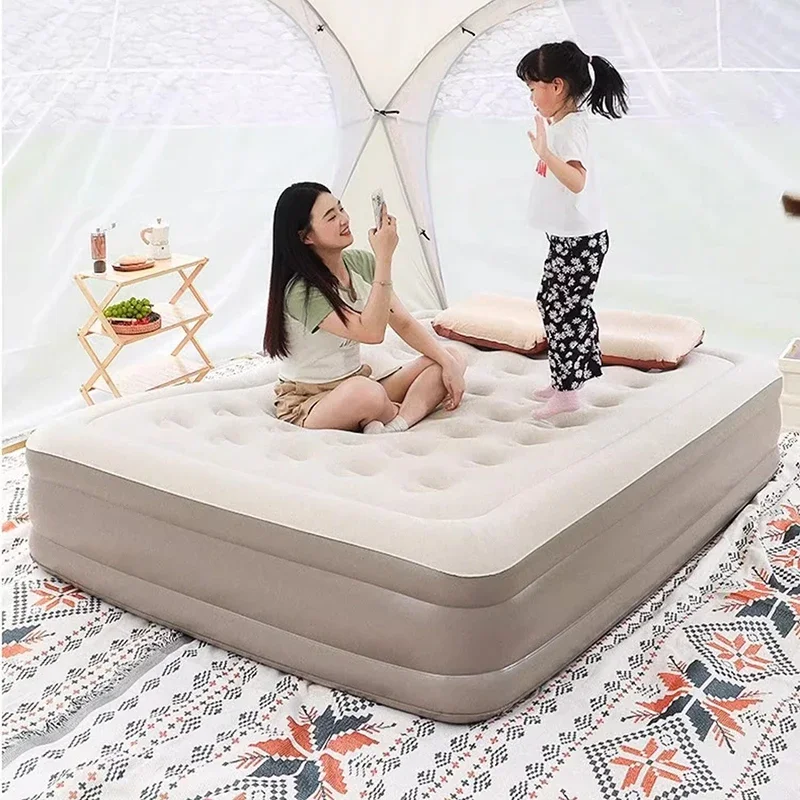 ChimUnique-Siège Gonflable Simple King Size, Lit de Camping Doux et Confortable, Mobilier Moderne