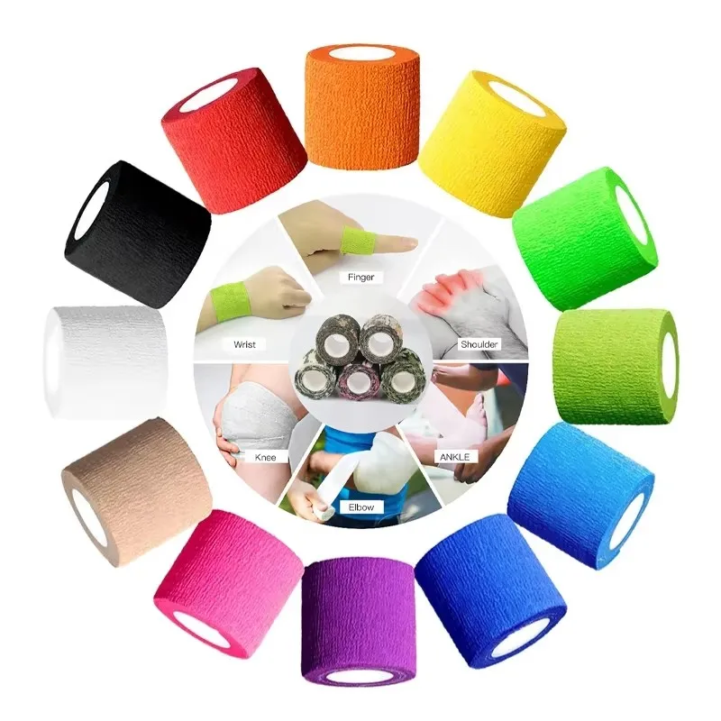 

1/12 рулон самоклеящаяся лента для оказания первой помощи, эластичный пластырь для спортивной оказания первой помощи, пластыри для ран, лента