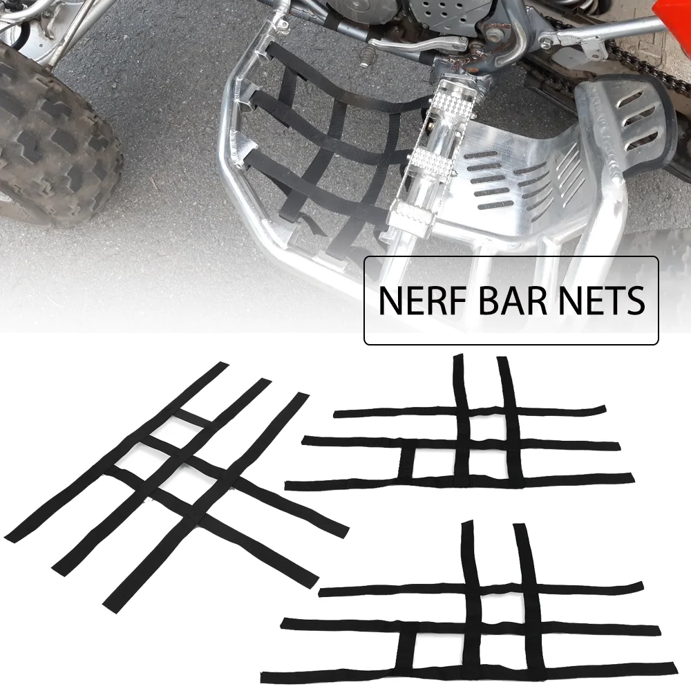 For Honda TRX 400 TRX400 X EX R ER For Kawasaki KFX400 KFX400R For Arctic Cat DVX400 Nerf Bar Nets Waterproof Nylon ATV Toolkit