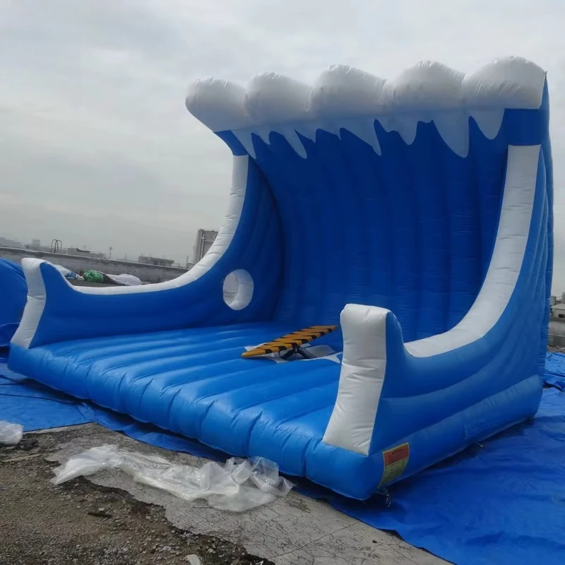 Heavy Duty Mechanical Surf Emulator Inflatable Surf Simulation Game For Water Park Commercial Rental