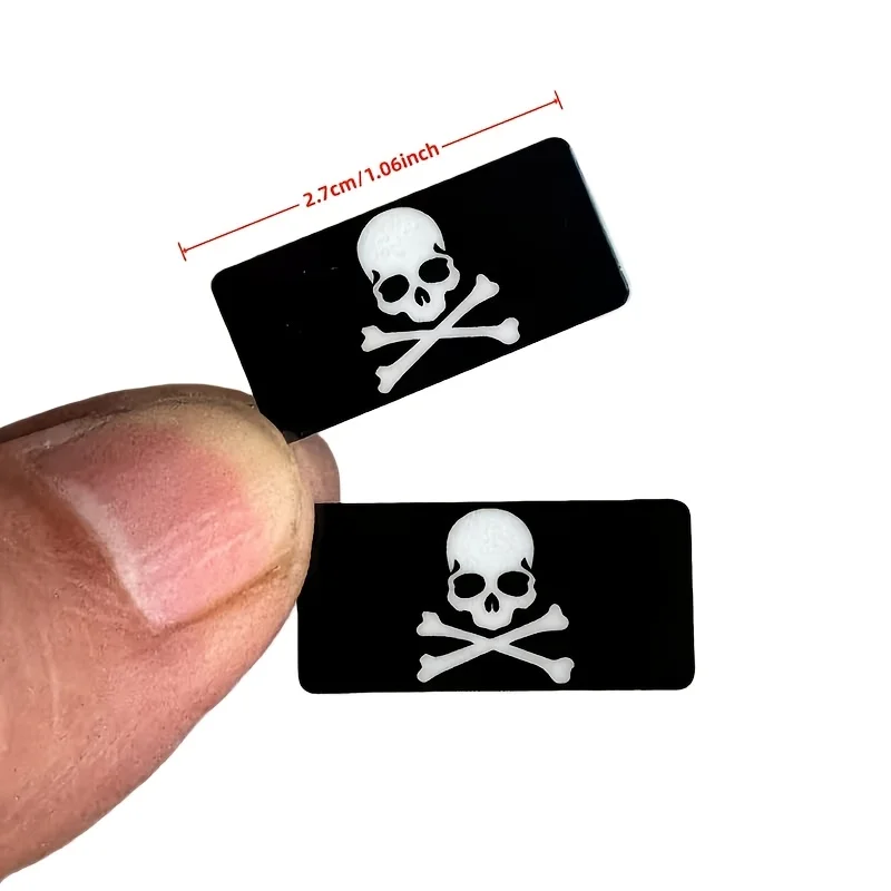 2pcs Car Stickers Skeleton Skull Style Badge Emblem Automotive Decals Accessories for Car and motorcycle helmets All Vehicles