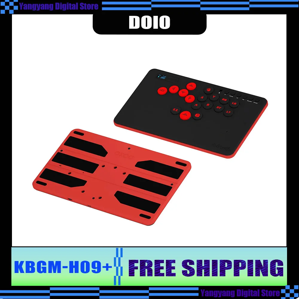 

DOIO HITBOX KBGM-H09 Plus HE Aluminum Alloy Upgradable Wireless Joystick Arcade Gaming Keypad Tekken 8 For PS5 Switch Steam NS2