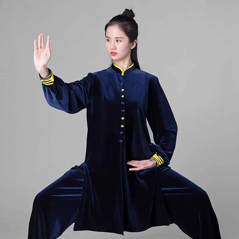 Kun Master Thicken Velvet Taichi Uniform Winter Martial Arts Suit Kung Fu Clothes Taiji Unisex