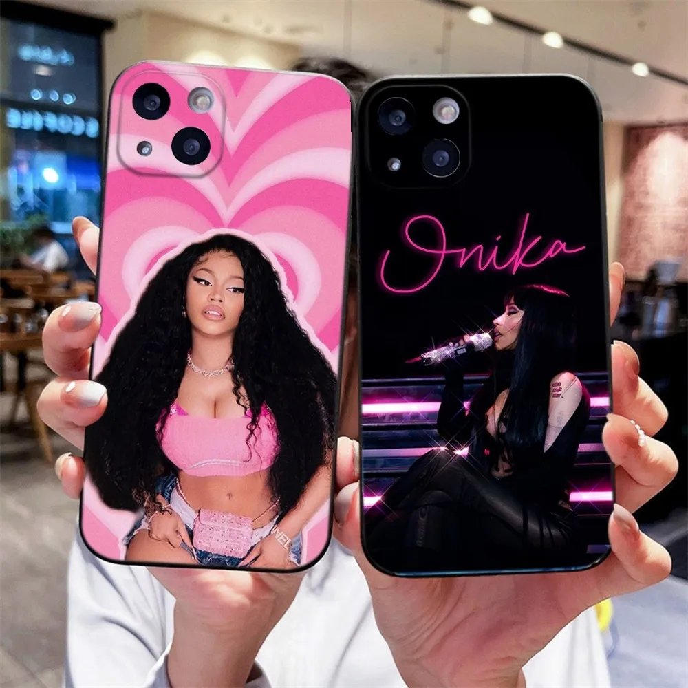 N-Nicki Singer M-Minaj Phone Case For iPhone 14,13,12 Mini 11 Pro XR,X,XS,MAX 6S,7,8 Plus Silicone Cover Soft black