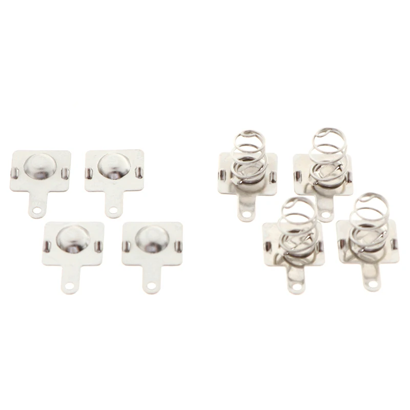 10 Par Sprężynowych Styków Baterii Zamiennych Metalowe Płytki Styków Sprężynowych do Baterii AA AAA