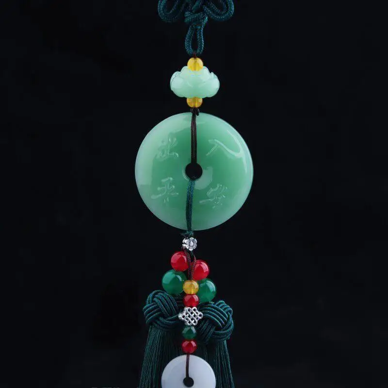 1pc Chinese Luck Car Accessory Rearview Mirror Pendant Suitable For For Asian Culture Decor & Driving Amulet