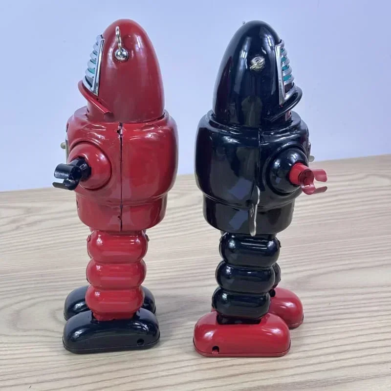 Space Mechanical Planet Bullet Robot Clockwork Toy Adult Collection Retro Wind Up Toy Metal Tin Figures Model Kids Brithday Gift