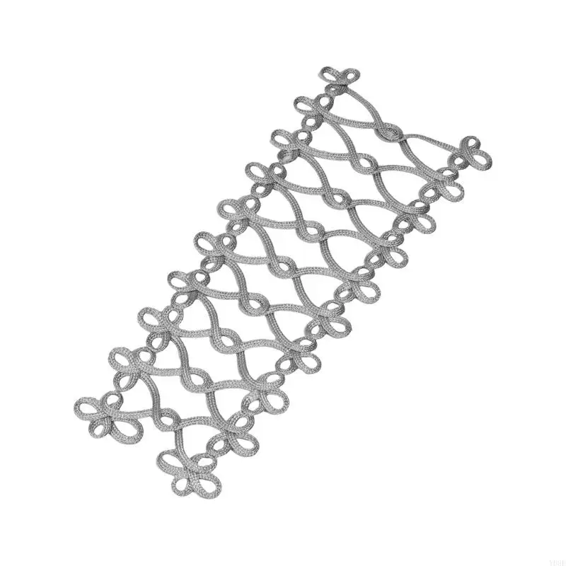 البوليستر الدانتيل القطع الحديد على بقع التزجيج ملحق زخرفة y08e #2