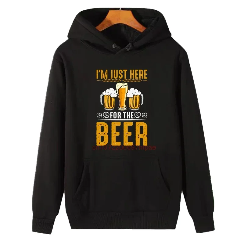 Funny Vintage Beer Graphic Hooded Sweatshirts Suitable For All Ages Winter Essentials Thick Sweater Hoodie Men's Winter Sweater