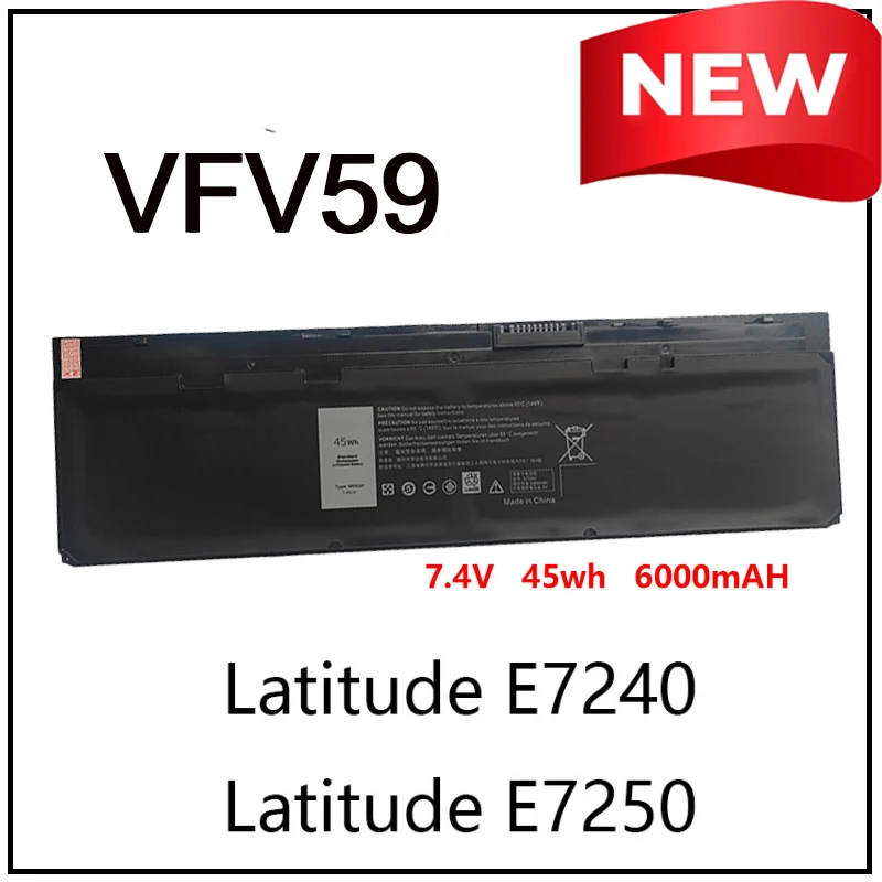 

VFV59 Replacement Li-ion Laptop Battery for Dell WD52H Latitude E7240 E7250 VFV59 0W57CV GVD76 W57CV High-Quality Laptop Battery