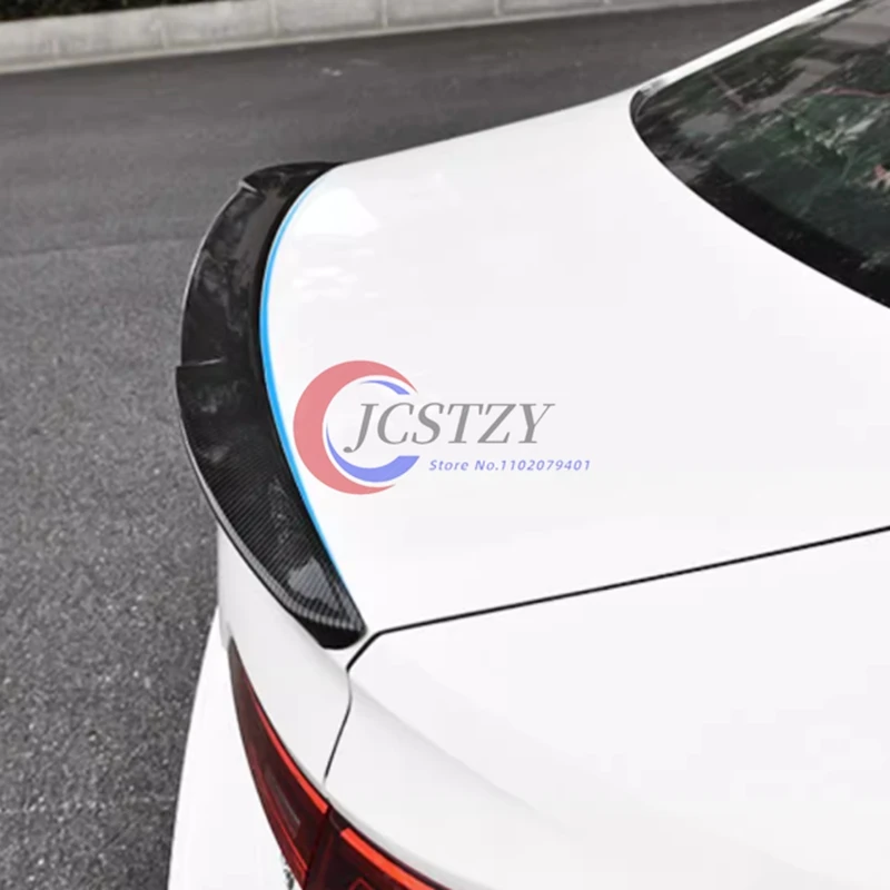 For VW Jetta mk7 2019--2021 Spoiler ABS Plastic Carbon Fiber Look Rear Trunk Wing Car Body Kit Accessories - view 6