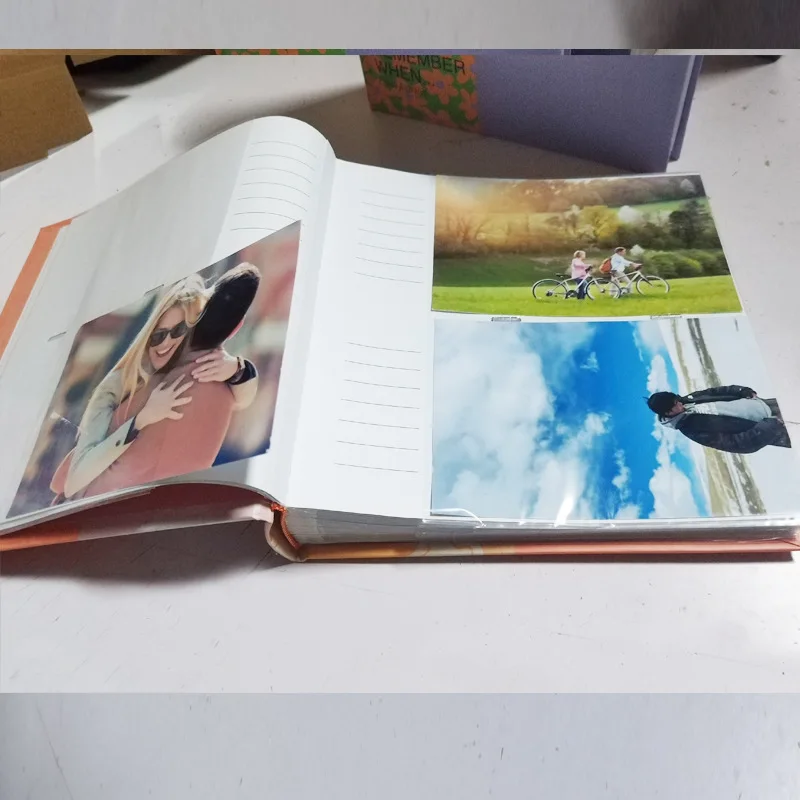 Customized Round Back Paper Core Photo Album 6 Inch 200 Sheets Family Photo Book Graduation-Bo