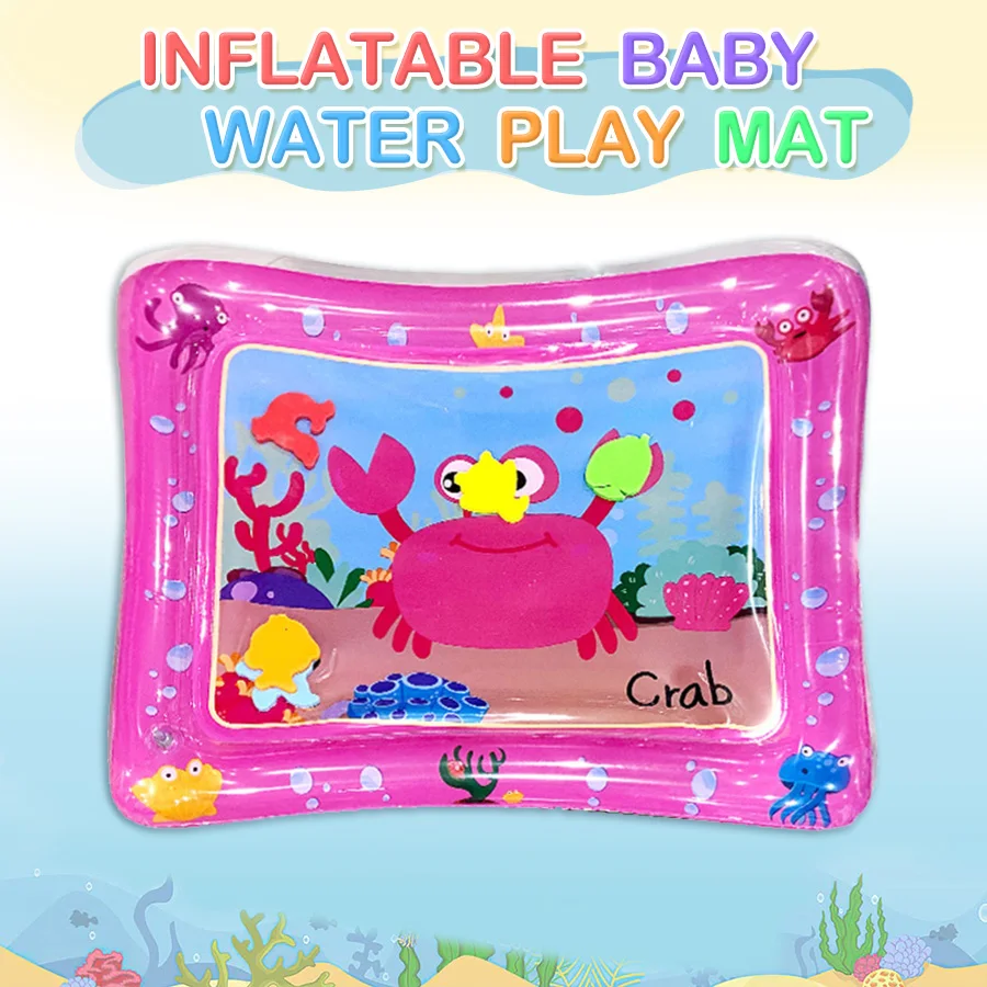 Baby Water Play Mat Inflatable Cushion PVC Infant Tummy Time Toddler Water Pad For Kids Early Education Developing Activity Toys