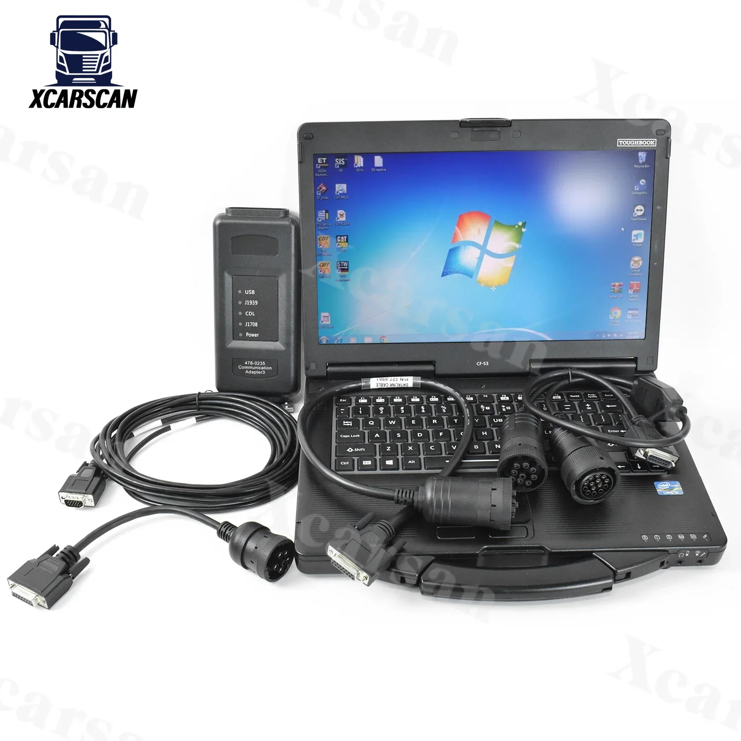 For ET4 478-0235 ET SIS CF53 Laptop 2023A Communication Adapter 4 Truck Excavator For ET4 Diagnostic Tool