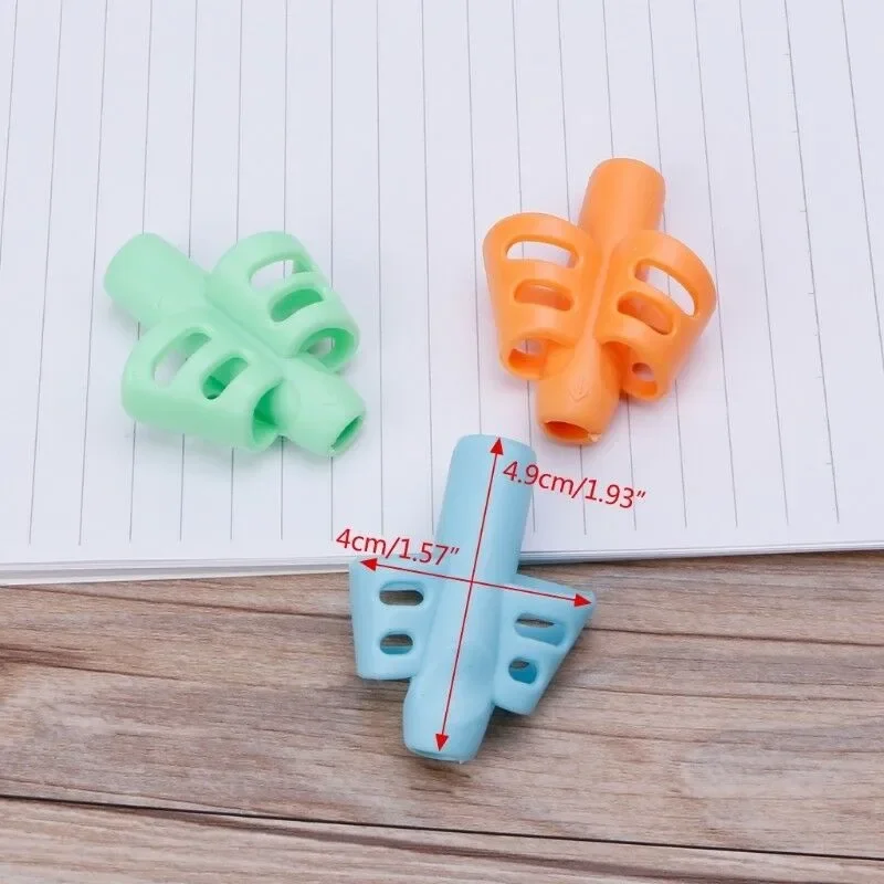 Zachte Siliconen Potlood Grip Drie-Vinger Vijf-Vinger Corrector Kinderen Schrijven Training Correctie Tool Pennen Houden Voor Kinderen