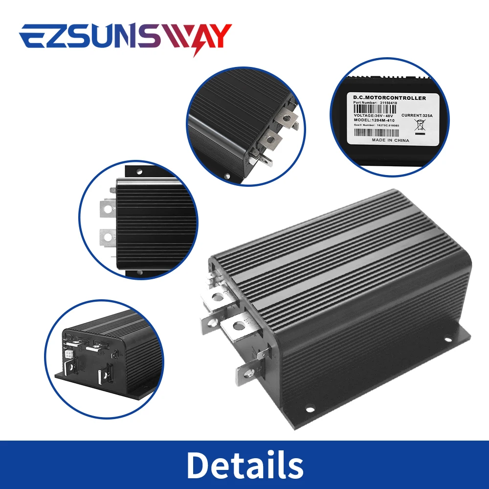 5kΩ–0 48V 325A 1204M-410 Pengendali Motor DC Ganti 1204 1204-412 untuk Curtis Golf Cart EZGO Club Pengendali Kecepatan Mobil
