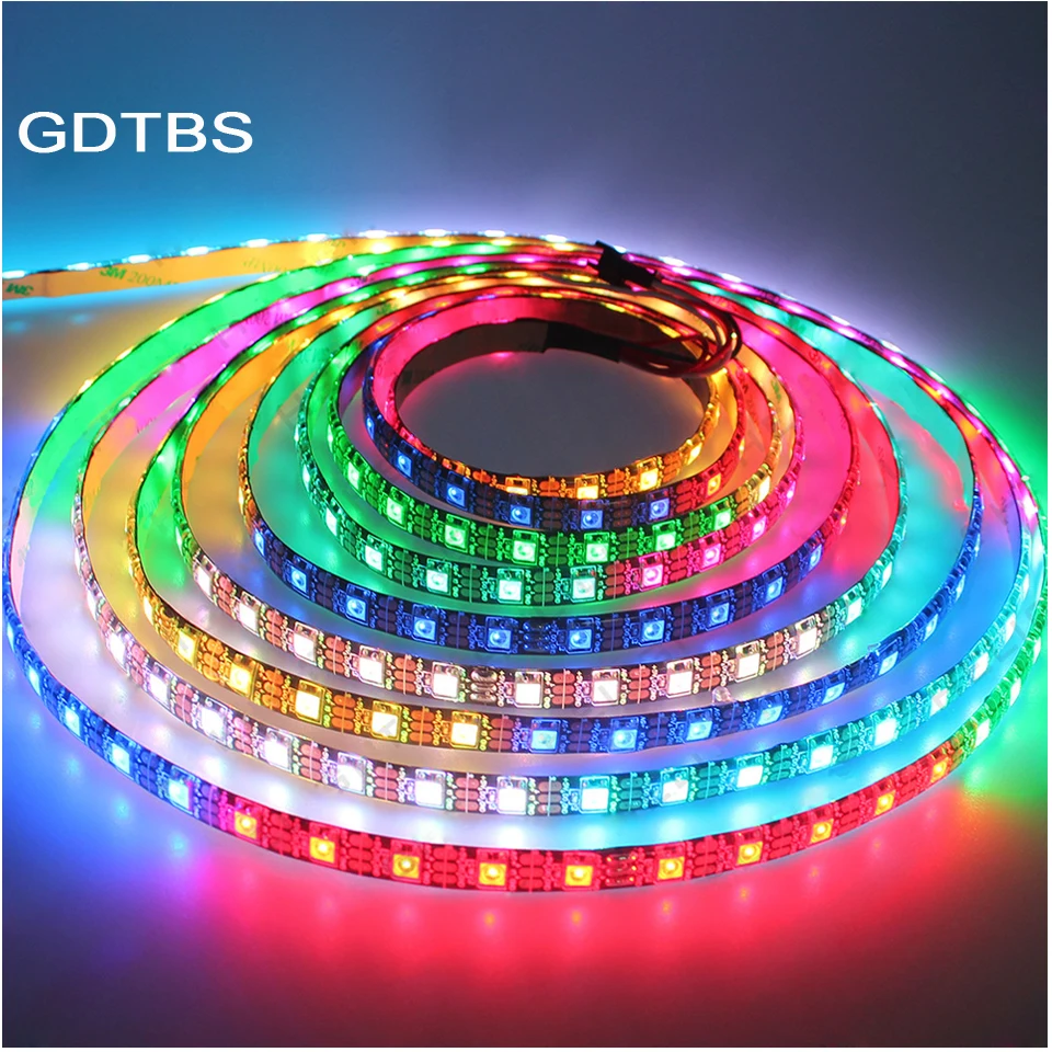 WS2812B Led Strip WS2812 RGB Individually Addressable Smart Led Lights Strip IP30/65/67 Waterproof 0.3W/LED DC5V