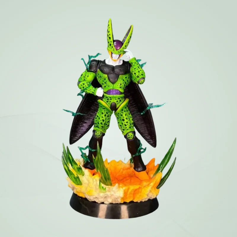

41cm Dragon Ball Perfect Cell Kamehameha Lightning Aura Effect Base GK Limited Statue Toy