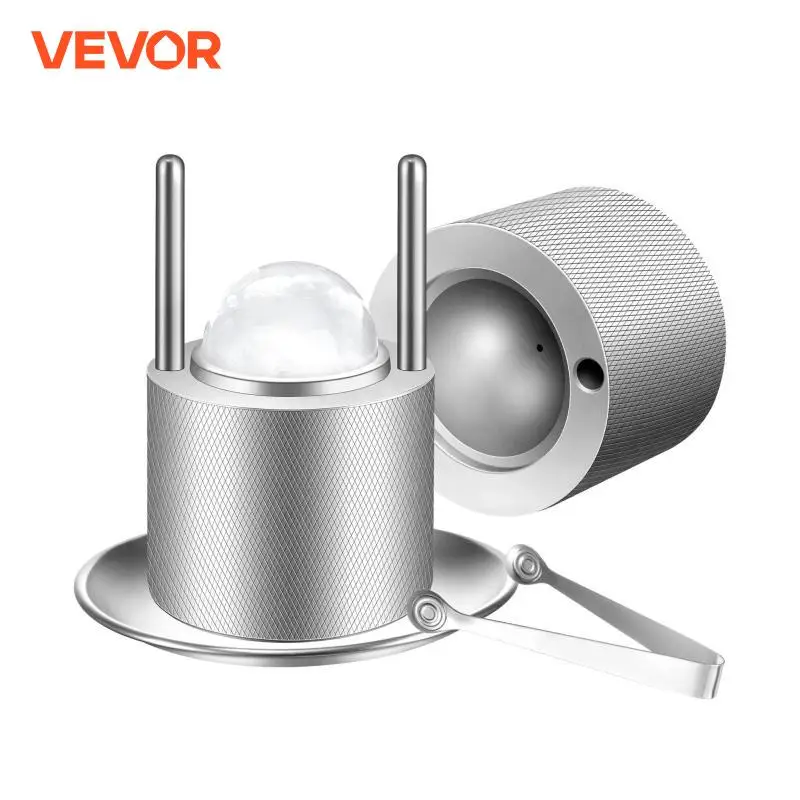 

VEVOR 60mm Ice Ball Maker Aircraft Aluminum Alloy Non-Skid Ice Sphere Presser Kit for Whiskey Bar Accessories Home Freezing Mold