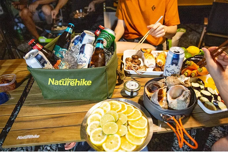 Naturehike Outdoor collapsible square bucket large capacity portable storage bucket home travel bucket image 6