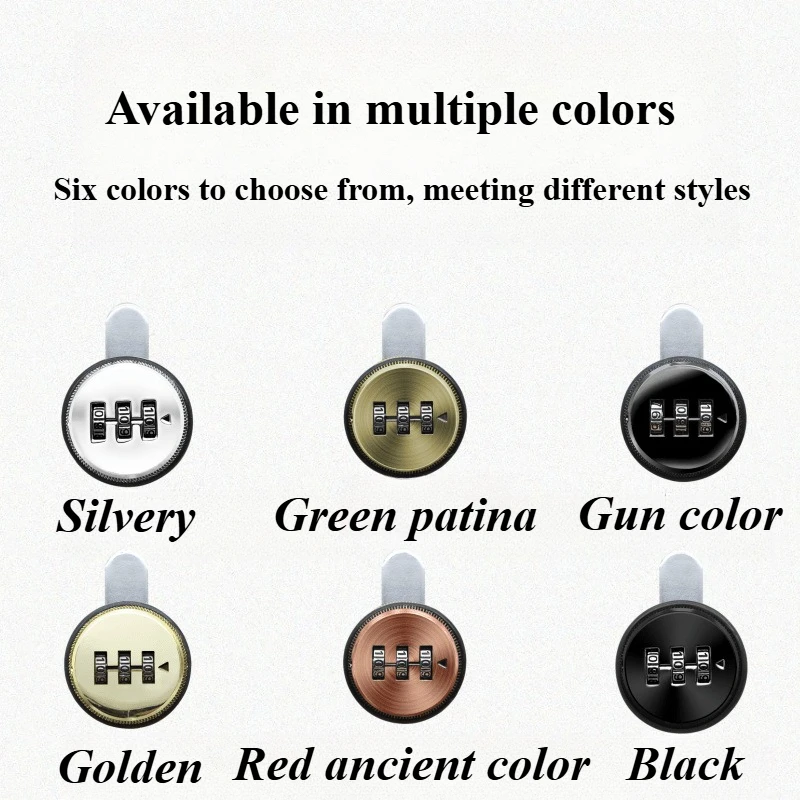 3 Digit Combination Password box Lock  smart Cam Code Zinc Alloy for Mailbox Cabinet Door Security Hardware Combination