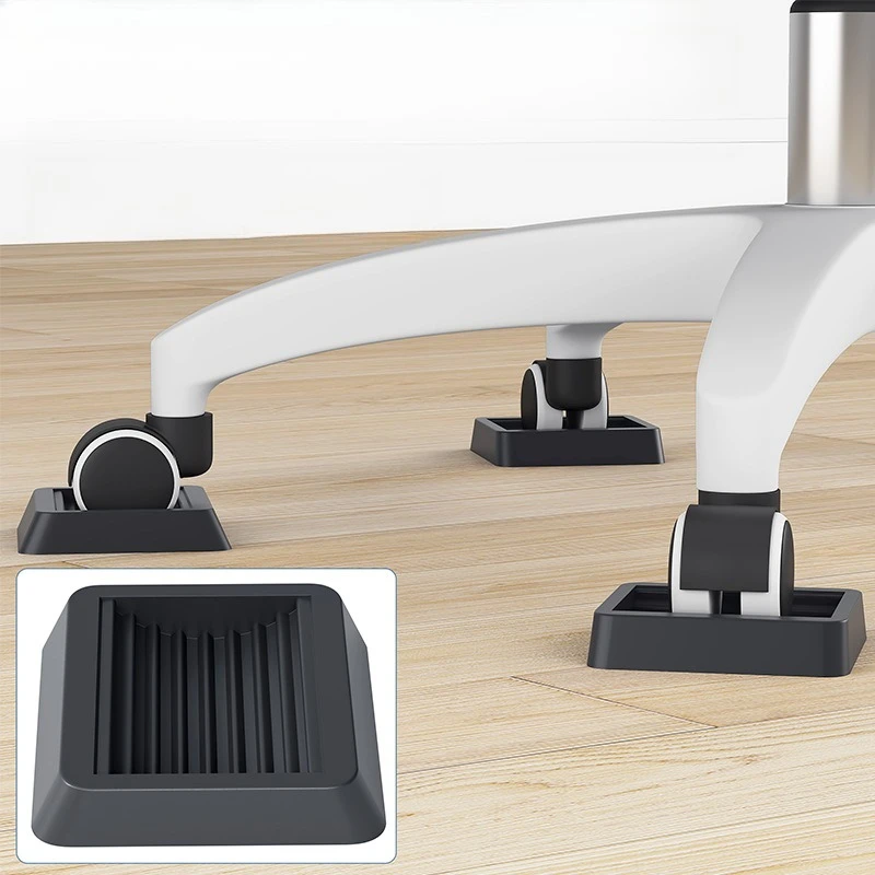 

Black rubber universal wheel holder, furniture wheel non-slip pad, computer chair roller holder, card pad