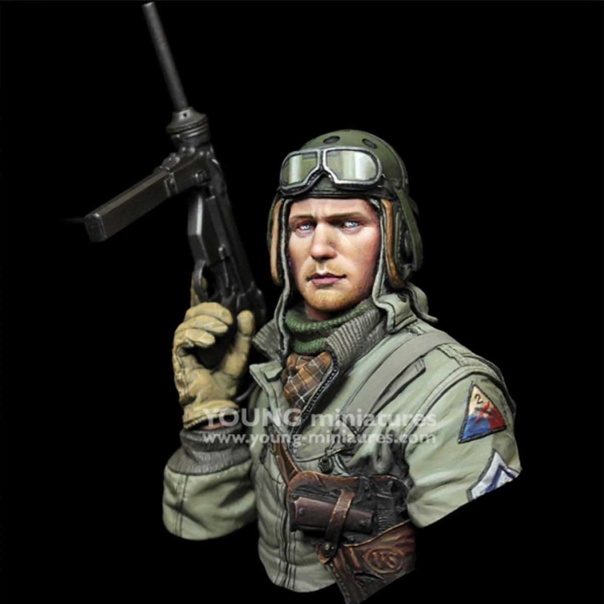 

1/10 resin soldier model GK - Half figure - American tank soldier - Unassembled and unpainted DIY kit 887X