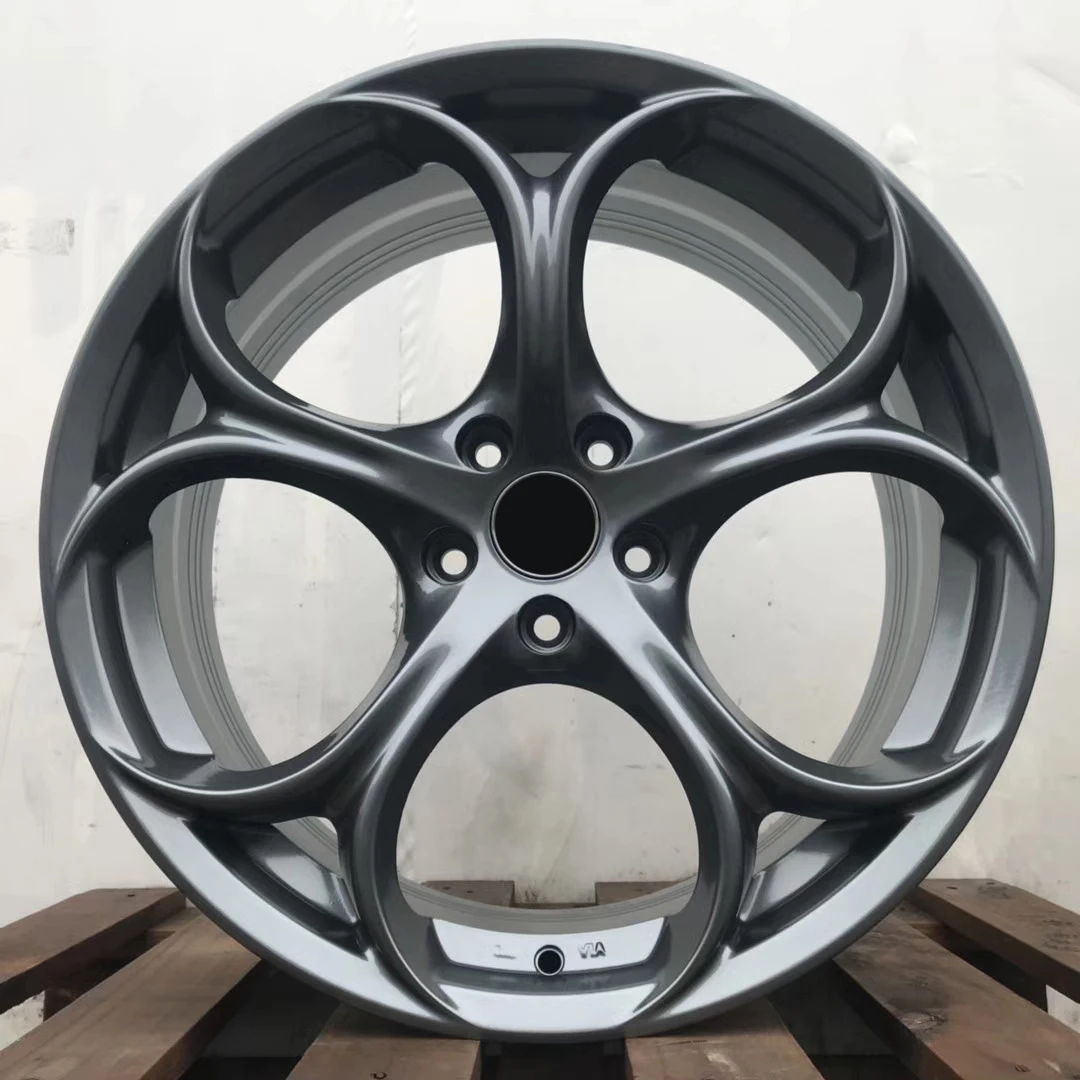 18 19 20 22 Inch Personenauto Lichtmetalen Velg 4*98 5*110 Zwart Pistool Grijze Kleur Voor Alfa Romeo wiel lichtmetalen Velgen