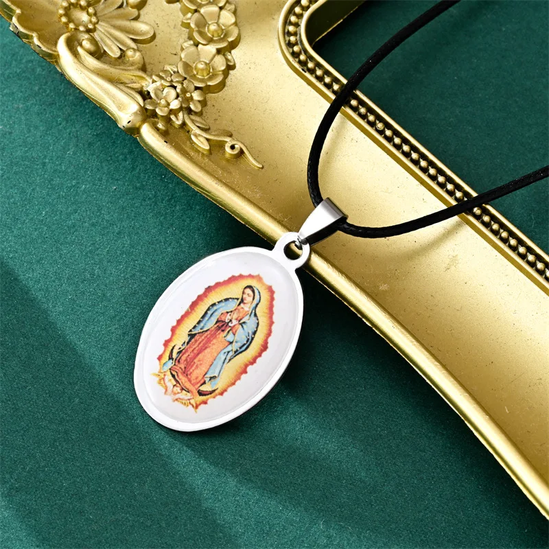 جديد سانت جوزيف القديس الدينية الجلود حبل شنقا ملصق قلادة بالجملة