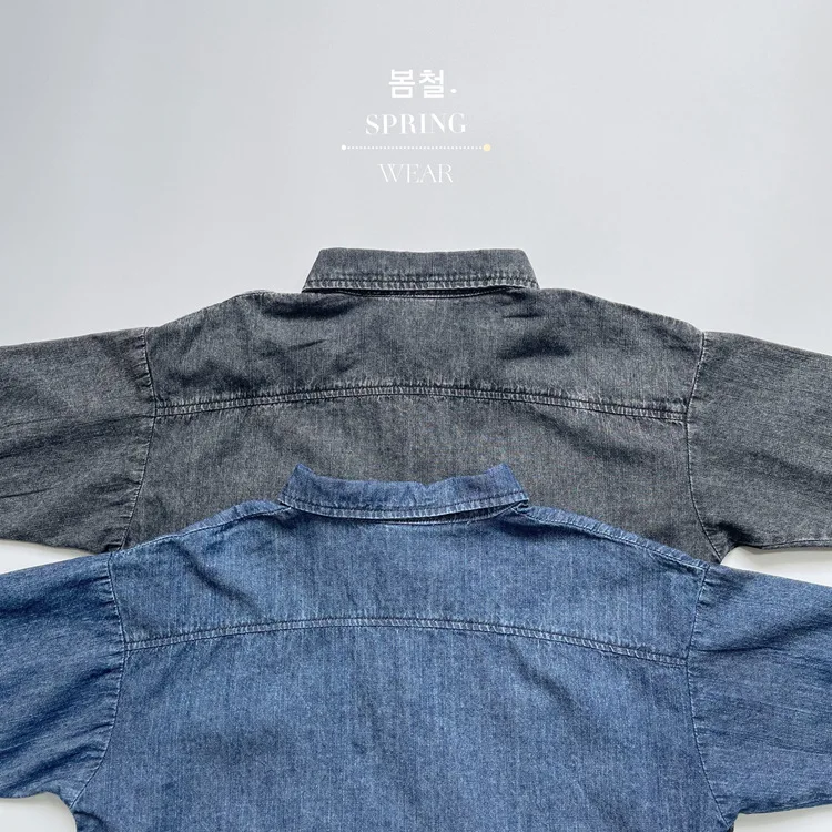 RAISE Frühling Herbst Koreanische Kinder Jungen Denim Hemd Pullover Solide Große Tasche Babys Jungen Hemd Westlichen stil Kleinkind Jungen tops – Detail 16