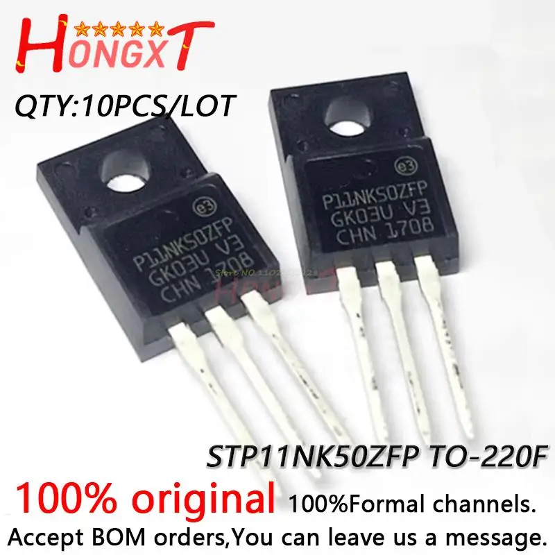 10PCS 100% NEW Original STP11NK50ZFP P11NK50ZFP STF3NK80Z F3NK80Z TO-220F STP26NM60N P26NM60N STP140NF75 P140NF75 TO-220.