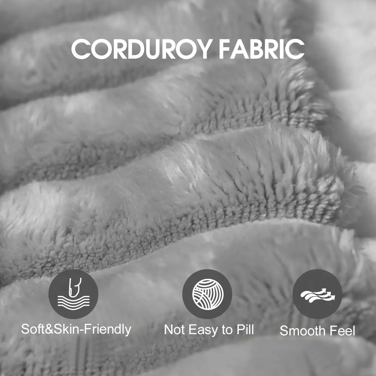 Sofá seccional moderno en forma de L de pana deshuesada con asiento profundo y chaise - No necesita montaje, comodidad en la nube, diseño modular