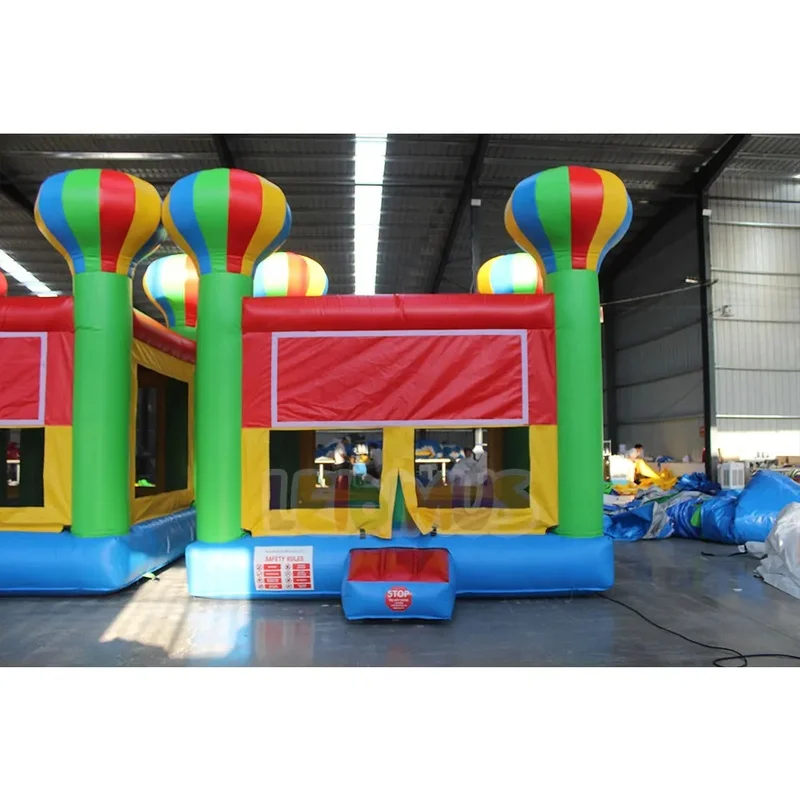 Hot Air Balloon Theme Inflatable Bounce House Kids Inflatable Jumping Bouncy Castle for Party Rental Backyard Birthday Events