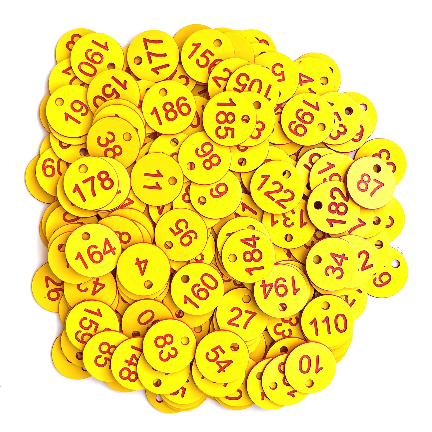 1-500 Beekeeping Box Sequential Numbers Animal Livestock Garden Marker Numbered Label Husbandry Farm Beehive Tag Round 500pcs