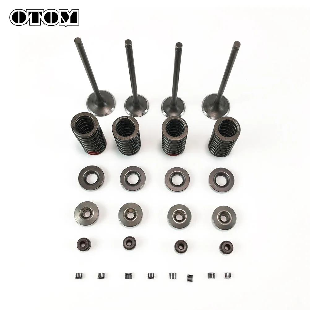 OTOM ZS177MM Motorcycle Intake Exhaust Valve Stem Spring Seat Oil Seal Lock Clip Kit For ZONGSHEN NC250 KAYO BOSUER GR BRZ Parts