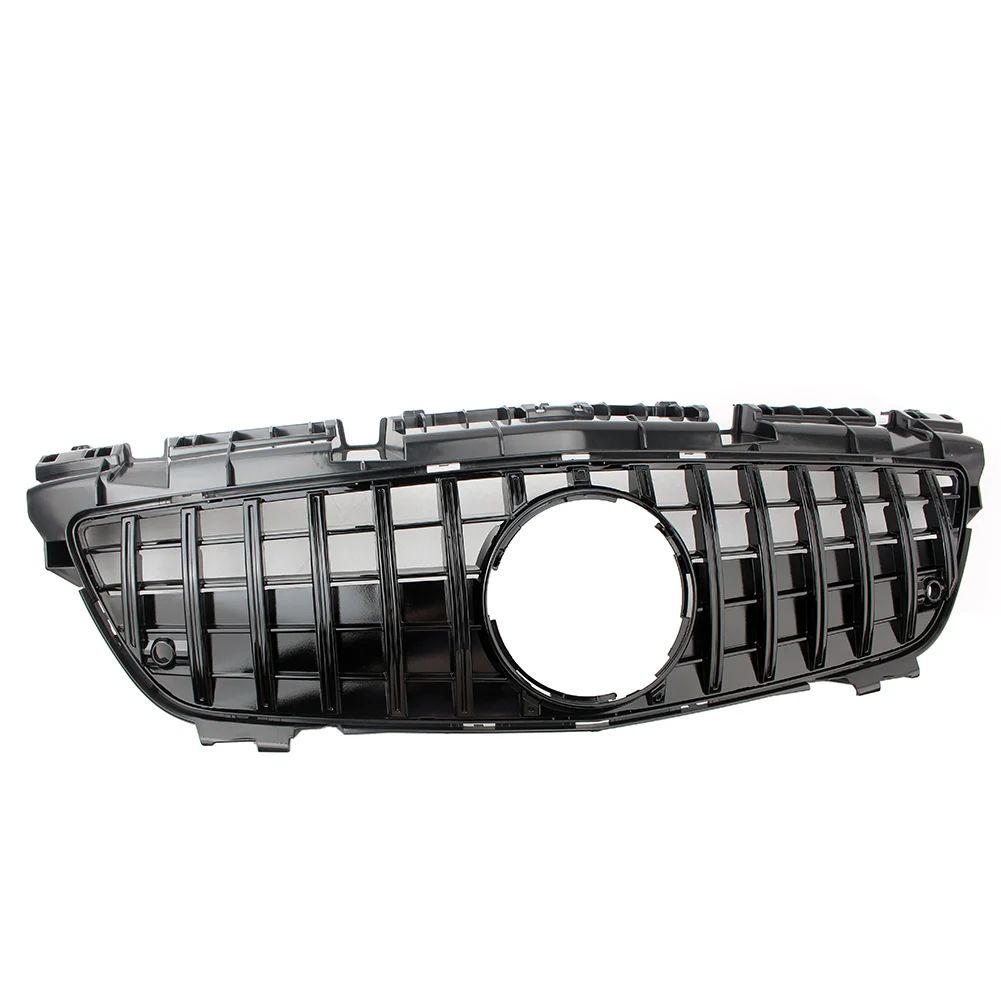 Front Racing Kidney Grill Billet Bumper Upper Radiator For Mercedes-Benz SLK-Class R172 SLK200 SLK350 2011 2012 2013 2014 2015