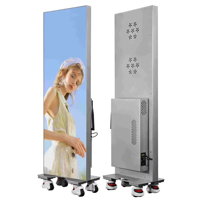 Ultra Thin Floor Standing Small Pixel Pitch Poster Led Display Screen for Advertising Billboard