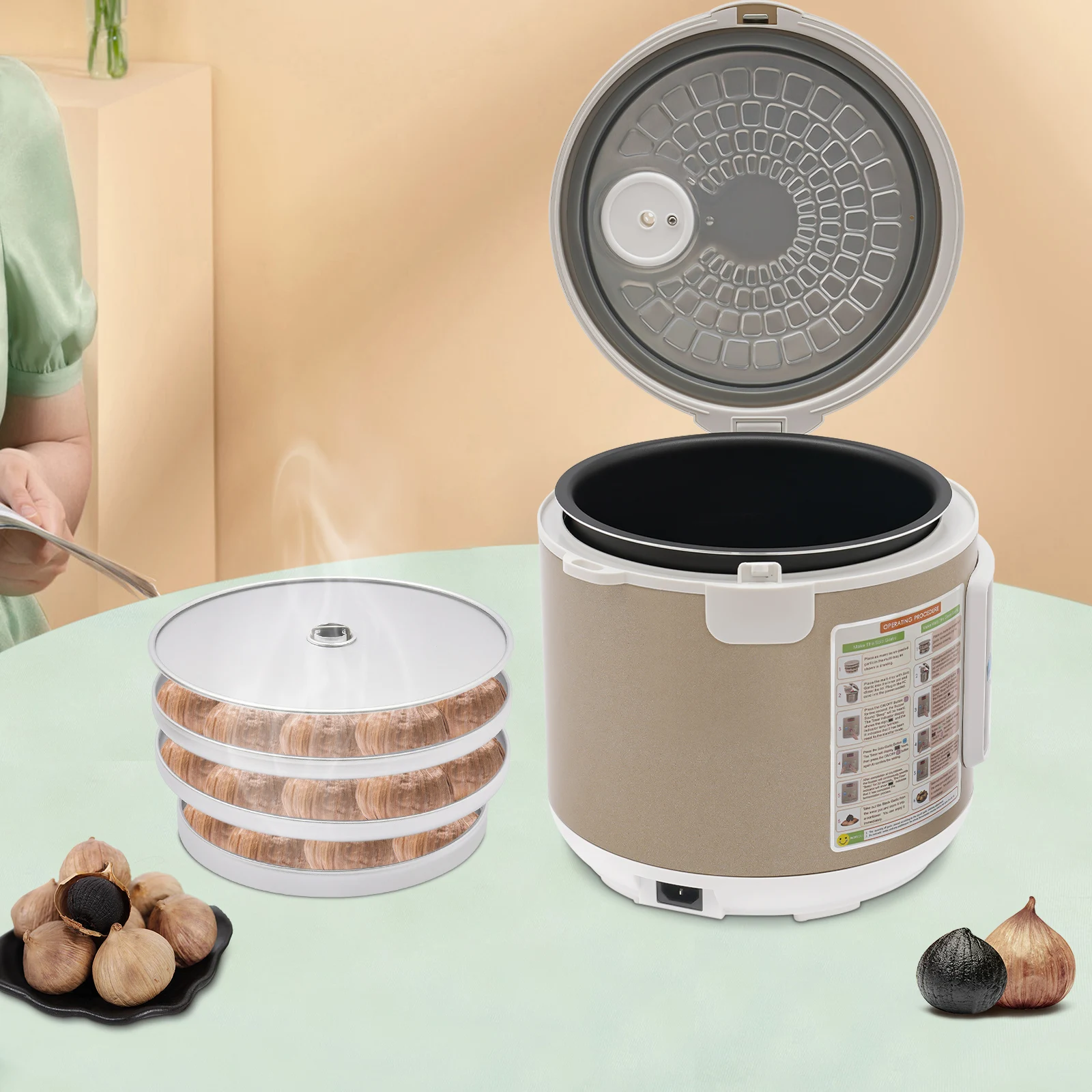 

Ферментатор черного чеснока, 5 л, автоматическая машина для приготовления чеснока, коробка с контролем времени