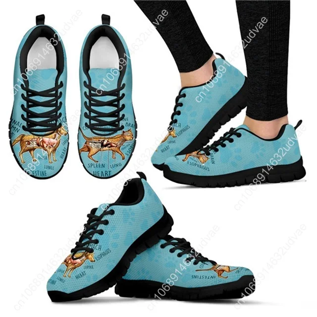 Schema veterinario modello Air Mesh Sneakers scarpe per donna primavera estate scarpe basse femminili Feminino Zapatillas