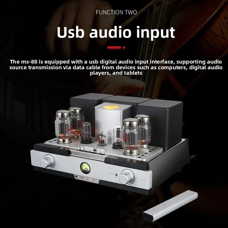 CHN Yaqin MS‑ 88 tube power amplifier, equipped with KT88 tube, high-power home audio amplifier with Bluetooth