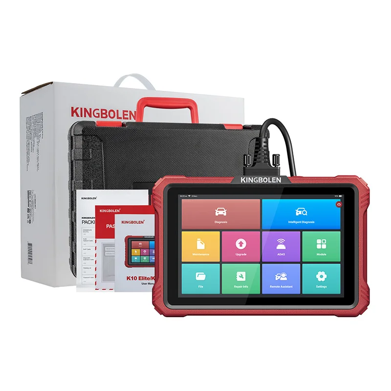 Kingbolen New K10 Elite Bi-directional Automotive Diagnostic Scanner Full System OBD2 Code Reader 2 Years