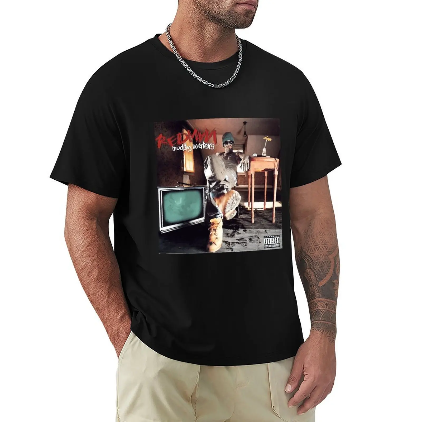 Guitar Waters Redman Got My Mojo Workin' T-Shirt for a boy anime stuff graphics mens clothing