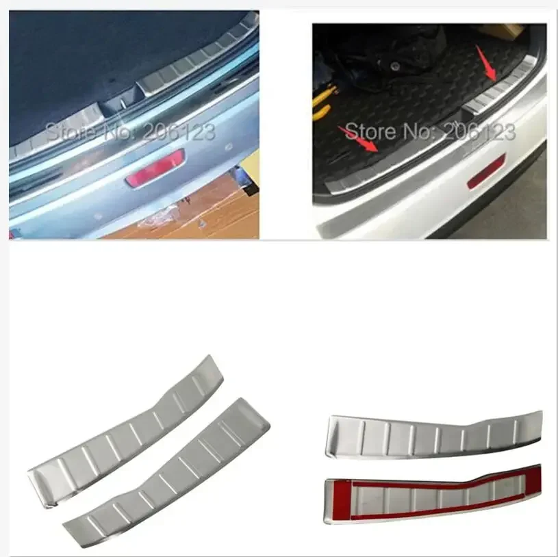 

For Mitsubishi ASX RVR 2010 - 2014 Stainless Steel Inner Rear Door Bumper Protector sill plate