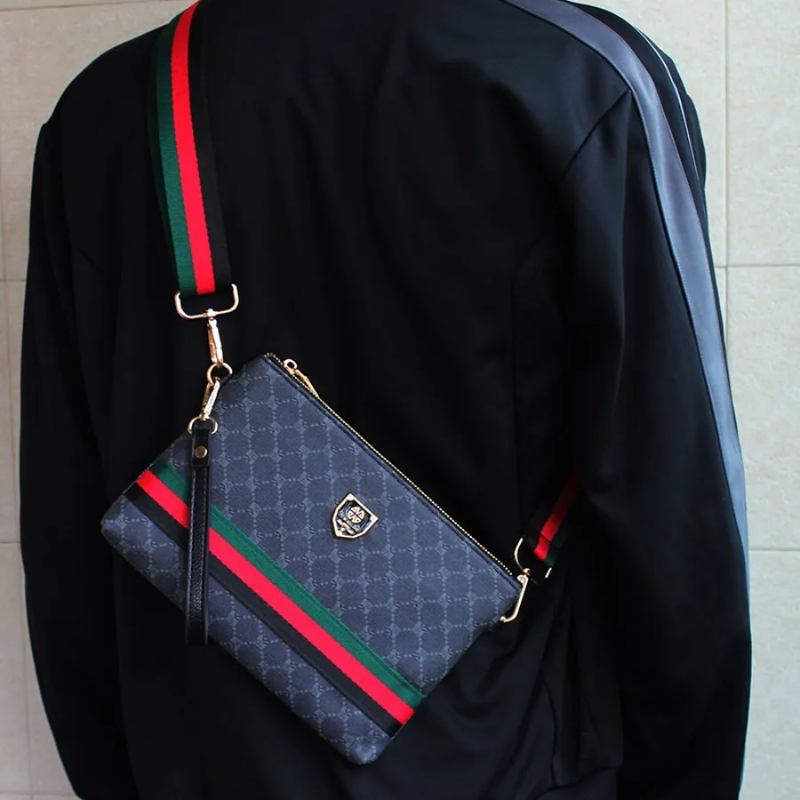 

【New style】Simple one-shoulder small bag fashionable clutch bag one-pack multi-purpose casual bag for men and women new printed