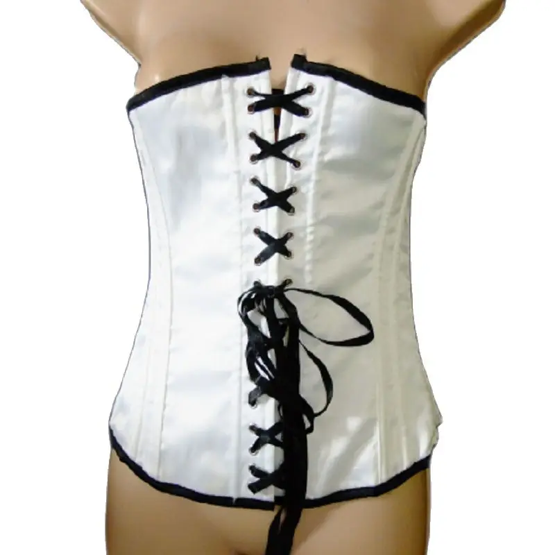 hot-selling-girls'-adult-short-skirts-black-satin-gothic-tight-corset-half-body-cross-dressing-role-playing-clothing-for-girl