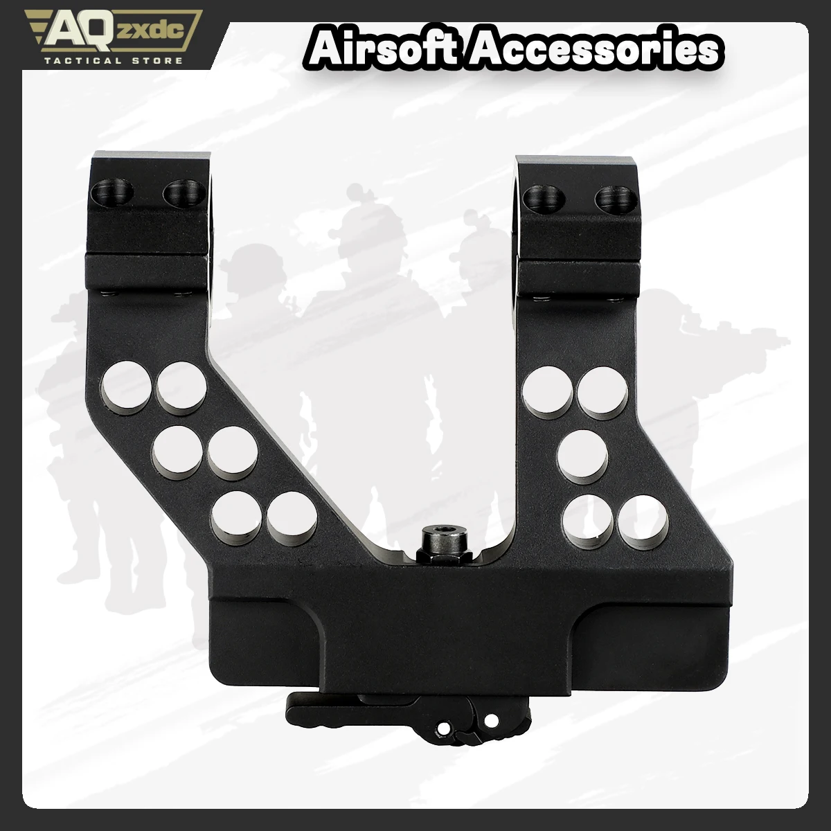 

AQzxdc Tactical Airsoft Accessories AK Side Rail Scope Mount with Integral 25.4mm 30mm Ring Quick Detach System